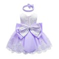 thumbnail image 3 of MesaSe Enfants Bébé Arc Filles Parti Dentelle Robe de Mariée Demoiselle d'Honneur Robes Princesse 0-24M, 3 of 5