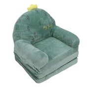 Kids Couch, Foldable Soft Comfy Kids Sofa, Convertible Sofa To Lounger, Fold Out Cute Cartoon Cactus Shape Children Sofa Bed Flip Open Couch / Sleeper For Kids, Girls Boys, Toddler
