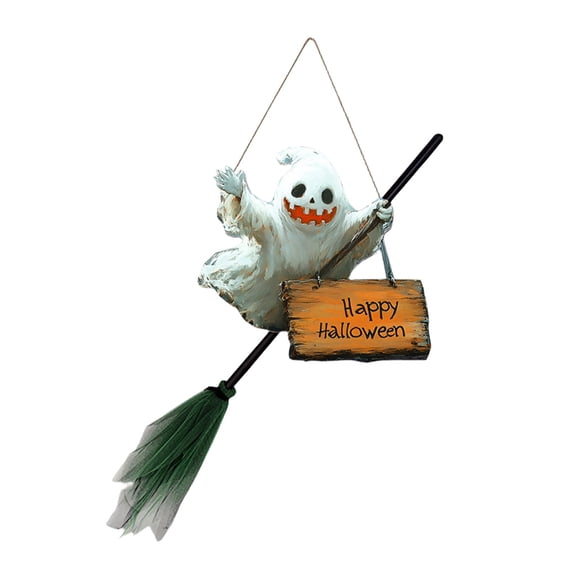 Wmqpnns New Trending Halloween Wooden Welcome Sign Hanging Front Door Hanger for Holiday Seasonal Home Party Decoration Todays Deals Clearance Sale