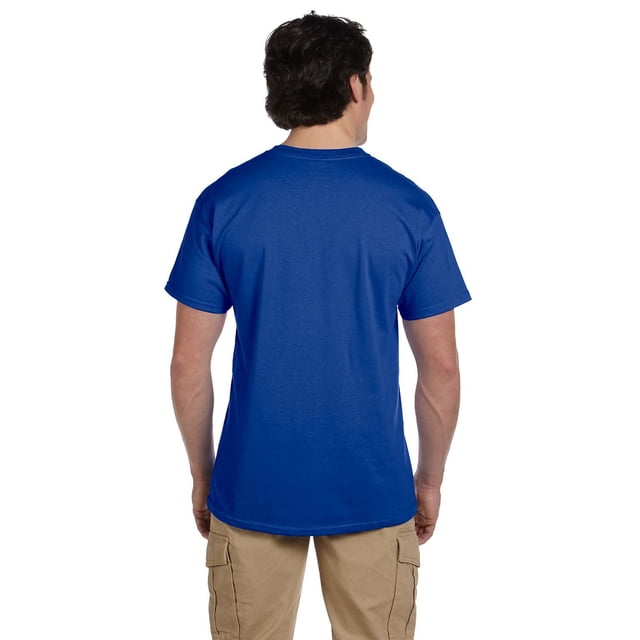 Hanes 5170 Comfortblend Ecosmart T-Shirt à Col Rond pour Hommes Taille 3X, Bleu Royal Foncé.