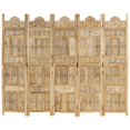 thumbnail image 3 of vidaXL Room Divider Folding Privacy Screen for Home Office Solid Wood Mango, 3 of 6