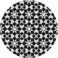 thumbnail image 1 of Ahgly Company Machine Washable Indoor Round Transitional Midnight Gray Area Rugs, 3' Round, 1 of 7