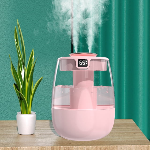 Dvkptbk Portable Mini Humidifier, Small Cool Mist Humidifiers for Bedroom, Baby Humidifier, Auto Shut-Off, Super Quiet for Car Office Home, 7 Color Light 2L