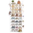 thumbnail image 1 of Tall Shoe Rack 10 Tier Shoe Racks Organizer for Closet 30-35 Pairs,Large Capacity Storage Rack for Shoes with 5 Hooks and Side Pocket,Sturdy Metal Shoe Shelf, Vertical Shoe Stand Tower, 1 of 10