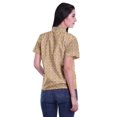 thumbnail image 4 of Moomaya Chemise à Manches Mi-Longues Imprimée pour Femmes, Col Boutonné, Haut Décontracté, 4 of 5