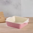 thumbnail image 4 of DOLITY Ceramic Bakeware Casserole Dishes for Oven for Barbecues Camping Restaurants Square, 4 of 9