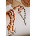 thumbnail image 3 of Cotton String Knitting Wristlet Keychain Bracelet with Key Rings Buckle for Keys Card Holder Makeup Bag women girls, 3 of 7