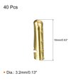 thumbnail image 2 of Unique Bargains 40Pack 3.2x16mm Metal Shoelace Tips Open Mouth Shoelace Repair Cords End Tips Gold, 2 of 6