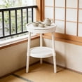 thumbnail image 3 of Table d'Appoint Multifonction avec Tiroir, Tablette de Rangement, Table de Chevet, Table à Café pour Salon, Chambre, Bureau, Lot de 1, 3 of 6
