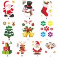 thumbnail image 2 of maskred Christmas Static Sticker Fridge Window PVC Decal Home Office Shop Self-adhesive Decoration, Santa Clause, 2 of 7