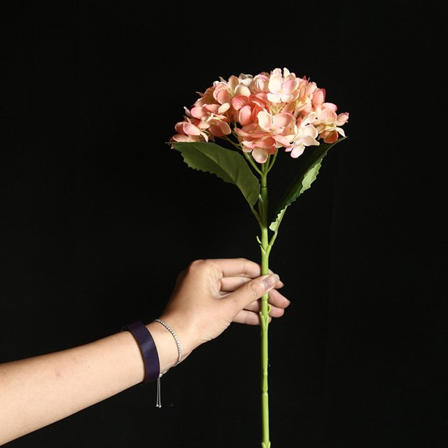 SDNall Artificial Flower Hydrangea Fake Silk Flower Home Wedding Party Floral Decor
