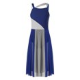 thumbnail image 3 of RUNQHUI Robe de Danse Lyrique Sans Manches pour Filles, Justaucorps de Fête, Bleu Marine 14, 3 of 8