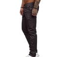 thumbnail image 4 of LOVZFMLL Men's Pants Fashion Men's Casual Button Open Straight Solid Color Trousers Pants, 4 of 5