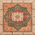 thumbnail image 1 of Ahgly Company Indoor Square Abstract Sandy Brown Abstract Area Rugs, 4' Square, 1 of 6