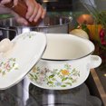 thumbnail image 4 of FUTUREORYY 3pcs Enamel Cooking Pots Set Multi Color for Kitchen Use Instant Noodles Pot, 4 of 6