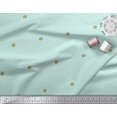 thumbnail image 2 of Soimoi Green Modal Satin Fabric Lady Finger & Dots Printed Craft Fabric by the Yard 42 Inch Wide, 2 of 5