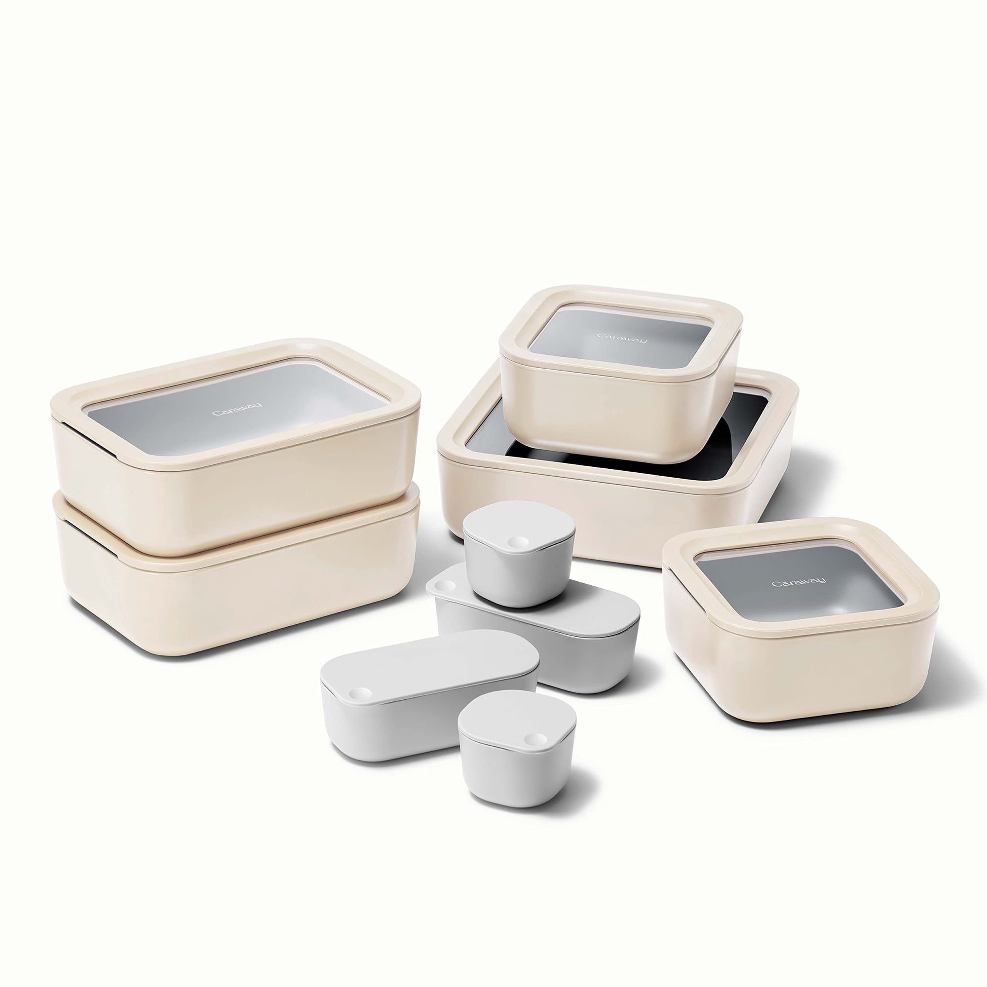 Caraway Home 13pc Ceramic Food Storage Set Cream