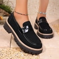 thumbnail image 4 of Womens Summer Shoes Color-Block Slip-On Cushioned Loafers with Elevated Sole, 4 of 7