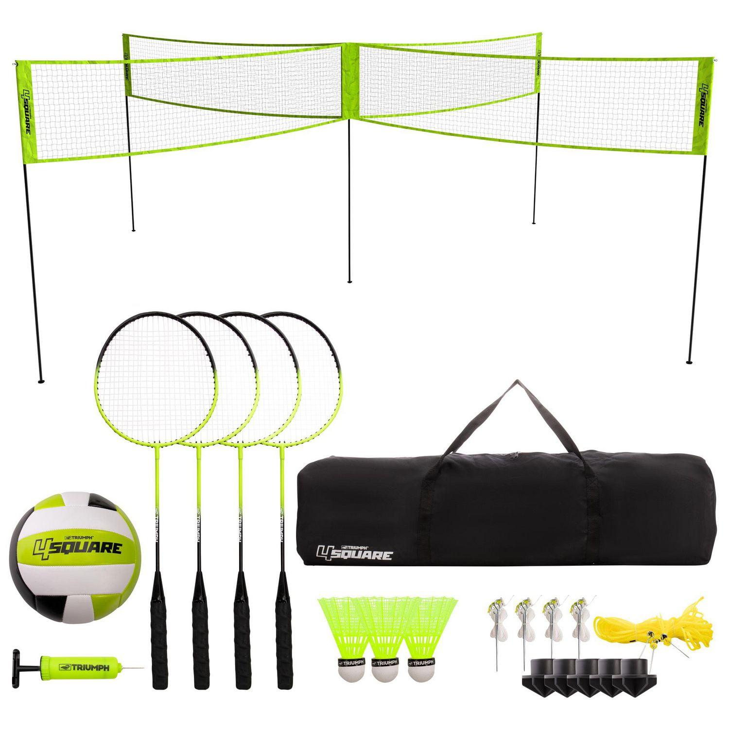 Ensemble combo 4 carrés volleyball / badminton TRIUMPH