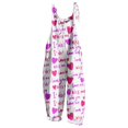 thumbnail image 1 of PMUYBHF Salopette en Denim du 4 Juillet pour Femmes Grande Taille Femme Saint-Valentin Imprimée Rétro Décontractée Simple Combinaison à Bretelles Pantalon, 1 of 4