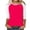 Hot Pink, variant on FNFYFH Raglan Shirts for Women Dressy 3/4 Sleeve Baseball Tee Tunic Crewneck Color Block Shirt Summer Trendy 3/4 Length Sleeve Cute Tops Causal Loose Fit Breathable Top Prime Day Clearance