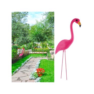 Décoration en Plastique pour la Maison 1 Pce Flamants Roses en Plastique Figurine d'Oiseau Fournitures pour Fête de Mariage