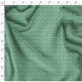 thumbnail image 4 of Soimoi Green Rayon Fabric Text & Christmas Tree Folk Art Decor Fabric Printed Yard 56 Inch Wide, 4 of 5