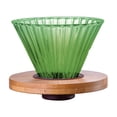 thumbnail image 2 of Glass Coffee Filter Mug with Reusable Drip Filter, Portable Hand Brewed Coffee Maker with Wooden Base for Home, Office, Travel, 2 of 6