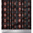 thumbnail image 1 of Soimoi Modal Satin Fabric Ikat Southwestern Print Fabric by The Yard 42 Inch Wide, 1 of 3