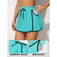 thumbnail image 2 of Charmo Jupe de Bain pour Femmes avec Poche Latérale, Bas de Maillot Fendu avec Short Intégré, 2 of 7