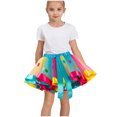 thumbnail image 1 of LSLJS Jupe pour Filles du 4 Juillet, Jupe Tutu de Ballet à Volants Superposés en Ruban Arc-en-Ciel Coloré pour Tout-Petits et Bébés Filles, 1 of 6