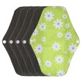 thumbnail image 2 of Reusable Menstrual Cloth Pads, Washable Sanitary Pads Incontinence Pads Soft Use Cloth Panty Pads Light  For Women For Menstrual Period, 2 of 8
