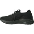 thumbnail image 3 of vangelo Women Professional Slip Resistant Lace Up Work Sneaker for Food Service Health Care Nurse ARIA-1 Black, 3 of 7