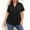 Noir, variante sur Jacenvly Hauts pour Femmes Liquidation Hauts pour Femmes Grande Taille Couleur Unie Décontracté Haut Boutonné Hauts pour Femmes en Liquidation