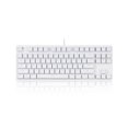 thumbnail image 1 of 87-key Mechanical Keyboard Wired Keyboard RGB Backlit Keyboard Blue Switch/ 26-key Rollover/ Multimedia Combination Keys White, 1 of 8
