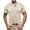 Beige, variant on LUOGENLI Male T-shirts for Mens 2025 Summer Europe and The United States Men's Casual Slim Short Sleeved T Shirt Mens T-shirts Graphic Tees Vintage St. Patrick's Day Light Gray S