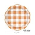 thumbnail image 3 of Thanksgiving Fall Pumpkin Paper Plates | Maple Leaf Design | 7" & 9" Sizes | Disposable Tableware | 25 Pack | Multicolor Autumn Party Supplies | Elegant Orange Decor for Holiday Gathering, 3 of 6