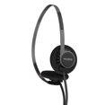 thumbnail image 1 of Koss KPH40 Utility On-Ear Headphones Detachable Interchangeable Cord System Retro Style Ultra Lightweight Design (Stealth Black), 1 of 5
