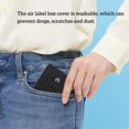 thumbnail image 4 of Card Holder Tracker Protector Leather Credit Slim Cash Coin Case Portable Keychain Bag Gift Work Housekeeper Accessories Brown, 4 of 10