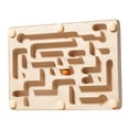 thumbnail image 3 of KLKCMS Labyrinth Board Game Wood Marble Maze Education Brain Teaser Puzzle Rolling Ball, 3 of 9