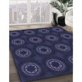 thumbnail image 3 of Ahgly Tapis Rectangulaire Lavable en Machine Intérieur Transitionnel Violet Pervenche Profond, 2 Pieds x 5 Pieds, 3 of 7