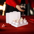 thumbnail image 1 of Aursykel Rechargeable Flameless LED Tea Lights with Remote Timer Battery Operated Candles Set of 6 for Home Decor Suit Votive Centerpiece Table Decorations Long Battery Life 12 Month, 1 of 8