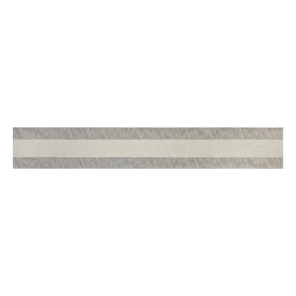 Better Homes & Gardens Jett Striped Woven Cotton Table Runner - Black and White - 14 Inches x 90 Inches