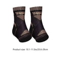 thumbnail image 3 of Ankle Support Sleeve Compression Sports Brace For Running Gym Foot Injury Recovery Knitted Nylon With Copper Fiber Breathable Support For Joint Stability Black M Size For Comfortable Wear, 3 of 9