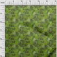 thumbnail image 3 of oneOone Rayon Green Fabric Tropical Leaf Fabric For Sewing Printed Craft Fabric By The Yard 56 Inch Wide, 3 of 5