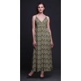 thumbnail image 2 of Bimba Robe Longue Maxi Imprimée Ikat à Bretelles Spaghetti Ajustables, Tenue de Plage d'Été - Très Petit, 2 of 6