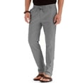 thumbnail image 2 of WEIYLL Pants for Men Casual Elastic Waist Adjustable Drawstring Grey Trousers Size XXL, 2 of 6