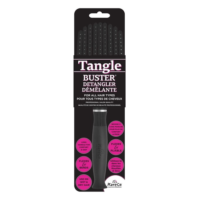 KareCo Tangle Buster Brosse démêlante Noire