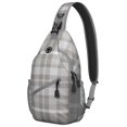 thumbnail image 1 of Sac à Bandoulière à Carreaux Buffalo pour Voyage et Randonnée, Sac à Bandoulière Léger et Rustique à Carreaux avec Motif à Carreaux Classique Rouge et Noir et Design Fusion Vintage à Rayures, 1 of 6