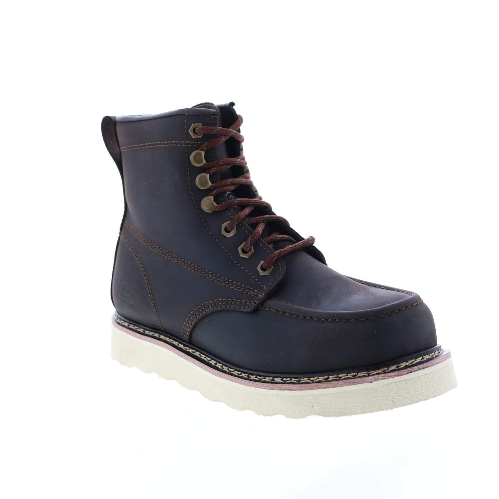 Skechers Mens Work Pettus Chirk Brown Work Boots Boots 9.5